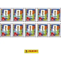 Hasbro 10 Packs of PANINI FIFA World Cup 2026 Collectible Stickers – 70 Stickers