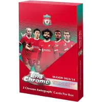 Hasbro Liverpool FC Hobby BOX Topps Chrome 2023/24 Football Cards 2 Autographs