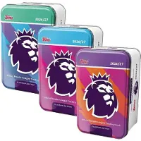 Hasbro Topps Premier League 2026/27 Football Cards – SUPER TIN – 1 TIN, 50 CARDS