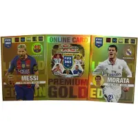 Hasbro Panini Fifa 365 2017 3 Limited Cards: Messi (Barcelona), Morata (Real) 20 Coins