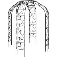 Relaxdays Pavillon de roses (199 cm, 199 cm)