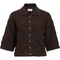 Object Kaisa Flora Cardigan Marron XS Femme