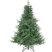 Merkloos Arbre de Noël en bois de qualité, 152 cm - Sapin réaliste avec système de pliage