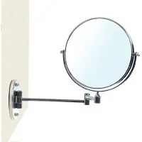 Merkloos Miroir de maquillage réglable de 20 cm (8 pouces) avec rotation à 360°