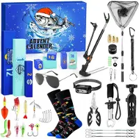 Merkloos Calendrier de l'Avent pour pêcheurs, avec 24 surprises