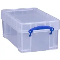 Merkloos Lot de 3 boîtes de rangement transparentes, capacité de 5 litres