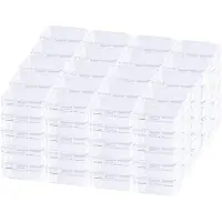 Merkloos Lot de 100 mini boîtes de rangement en plastique