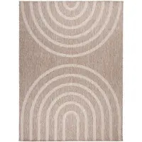 FRAAI Tapis d'intérieur et d'extérieur | Sierra Arches Beige/Crème | 80x150cm | Beige | Polypropylène | Rectangulaire