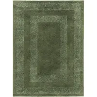 FRAAI Tapis scandinave | Lova Border Vert | 160x230cm | Vert | Polyester | Rectangulaire