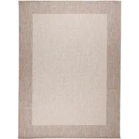 FRAAI Tapis d'intérieur et d'extérieur | Sierra Border Crème/Beige | 230x330cm | Beige | Rectangulaire | Tapis