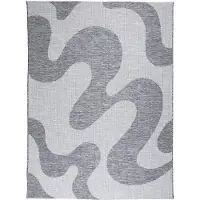 FRAAI Tapis d'extérieur | Summer Swirl Gris | 140x200cm | Gris | Polypropylène | Rectangulaire