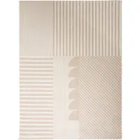 FRAAI Tapis d'extérieur | Capri Lines Beige/Crème | 200x290cm | Crème | Rectangulaire | Tapis d'extérieur