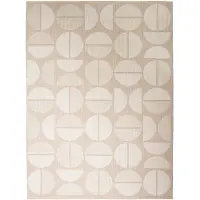 FRAAI Tapis d'extérieur | Capri Circles Beige/Crème | 200x290cm | Crème | Rectangulaire | Tapis d'extérieur
