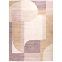 FRAAI Tapis d'extérieur abstrait | Groovy Shapes Pastel | 200x290cm | Multicolore | Rectangulaire | Tapis d'extérieur