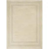 Studio Clarice Tapis en laine – Judith Border Greige | 230x330cm | Gris | Rectangulaire | Tapis