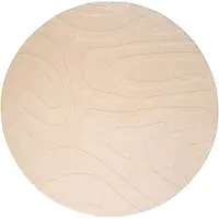 FRAAI Tapis scandinave rond | Charm Shapes Beige | Ø 230cm | Beige | Rond | Tapis