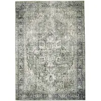 FRAAI Tapis vintage | Lugan Vert | 140x200cm | Vert | Rectangulaire | Tapis