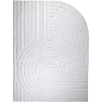 FRAAI Tapis de forme irrégulière | Wavy Crème | 230x330cm | Crème | Polyester | Forme libre