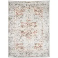 FRAAI Tapis lavable | Nova Medallion Gris Clair | 200x290cm | Gris | Rectangulaire | Tapis