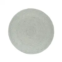 NATURL. Tapis en laine rond | Wise Vert No. 411 | Ø 180cm | Vert | Rond | Tapis