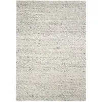 Studio Clarice Tapis en laine | Melange Crème Chiné | 200x290cm | Crème | Rectangulaire | Tapis