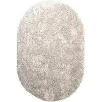 NATURL. Tapis shaggy ovale | Blaze Beige/Gris | 160x230cm | Beige | Ovale | Tapis