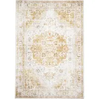 FRAAI Tapis vintage | Lago Jaune | 200x290cm | Jaune | Rectangulaire | Tapis