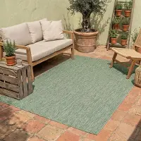 NATURL. Tapis d'extérieur | Costa Vert | 140x200cm | Vert | Rectangulaire | Tapis d'extérieur