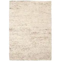 Studio Clarice Tapis en laine à poils longs | Royal Crème/Taupe Chiné | 160x230cm | Crème | Laine | Rectangulaire