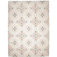 FRAAI Tapis d'intérieur et d'extérieur | Ranch Mandala Beige | 80x150cm | Crème | Rectangulaire | Tapis