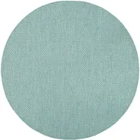 De Onlinewinkelier b.v. NATURL. Tapis d'extérieur rond | Costa Turquoise | Ø 120cm | Turquoise | Rond | Tapis d'extérieur