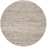 NATURL. Tapis en laine rond | Feline Marron/Chiné | Ø 230cm | Marron | Rond | Tapis