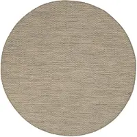 FRAAI Tapis d'extérieur rond | Malta Arrow Naturel | Ø 200cm | Crème | Rond | Tapis d'extérieur