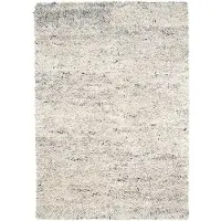 Studio Clarice Volero - Tapis en Laine à Poils Longs - Crème Royale/Gris - 200x290cm