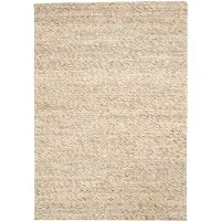 Studio Clarice Tapis en laine | Melange Crème/Marron Chiné | 200x290cm | Crème | Rectangulaire | Tapis