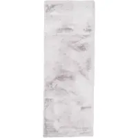 NATURL. Tapis de couloir doux à poils longs | Comfy Supreme Gris | 80x250cm | Gris | Polyester | Tapis de couloir