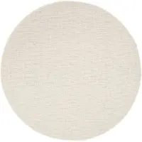 FRAAI Volero - Tapis d'extérieur rond - Malte Mélange Crème | prix ! - Ø 120cm
