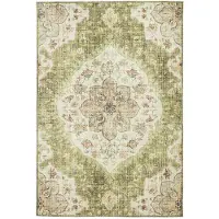 FRAAI Tapis d'extérieur vintage | Santo Mandala Vert | 160x230cm | Vert | Rectangulaire | Tapis d'extérieur