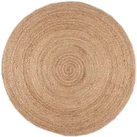 NATURL. Tapis en jute | Fair Rond Naturel | Ø 280cm | Marron | Rond | Tapis