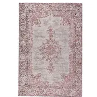 FRAAI Tapis vintage | Dreams Gris/Rose | 240x340cm | Gris | Rectangulaire | Tapis