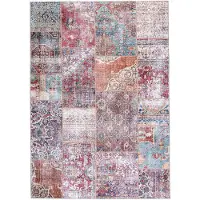 FRAAI Tapis patchwork | Azara Rouge | 300x400cm | Rouge | Rectangulaire | Tapis