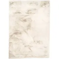 NATURL. Tapis doux à poils longs | Comfy Supreme Crème | 160x230cm | Crème | Rectangulaire | Tapis