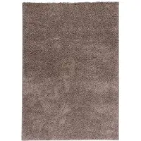 NATURL. Tapis à poils longs | Lofty Taupe | 140x200cm | Taupe | Rectangulaire | Tapis