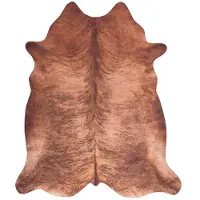 FRAAI Peau de vache | Bovine Marron | 155x190cm | Marron | Polyester | Forme libre