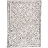 FRAAI Tapis d'extérieur | Summer Oriental Gris Clair | 200x290cm | Gris | Rectangulaire | Tapis d'extérieur
