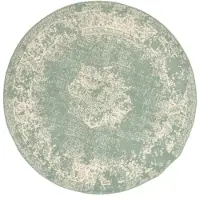 FRAAI Tapis rond vintage | Wonder Vert | Ø 180cm | Vert | Rond | Tapis