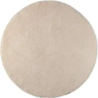 NATURL. Tapis rond doux | Teddy Crème | Ø 200cm | Crème | Rond | Tapis