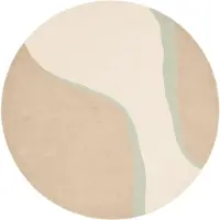 Studio Clarice Tapis rond en laine – Vienna Vert Menthe | Ø 200cm | Menthe | Laine | Rond