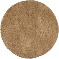 Studio Clarice Tapis rond à poils longs | Yves Or | Ø 200cm | Doré | Rond | Tapis