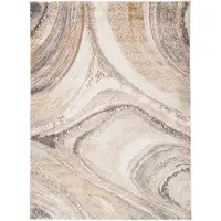 FRAAI Tapis marbré | Leonore Noce Crème/Marron | 230x330cm | Crème | Rectangulaire | Tapis